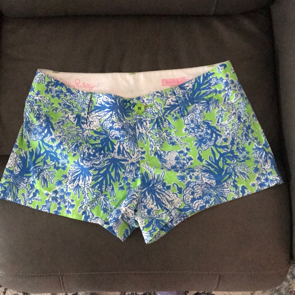 Lilly Pulitzer Walsh Short Blue/Green Pattern